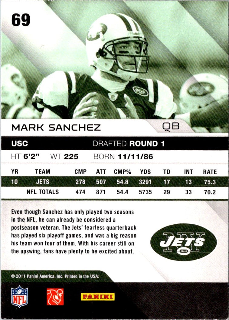 2011 Panini Absolute Memorabilia Mark Sanchez