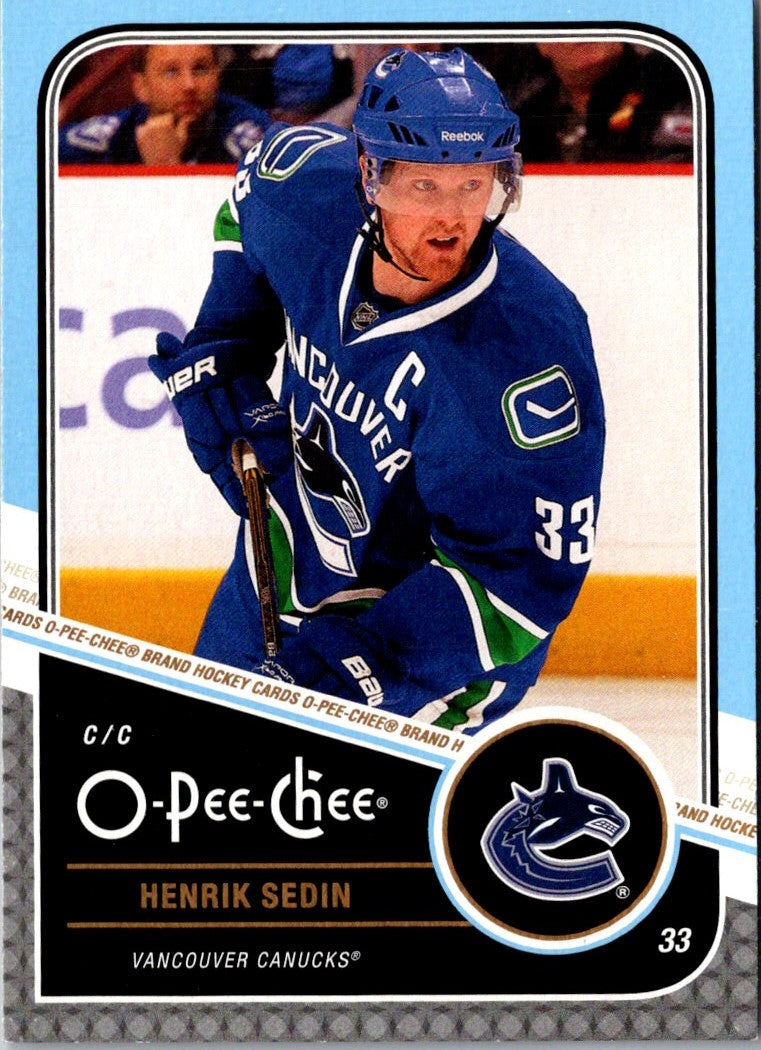 2011 O-Pee-Chee Henrik Sedin