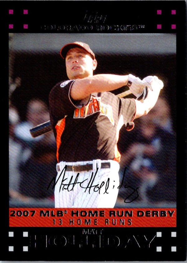 2007 Topps Updates & Highlights Matt Holliday #UH292