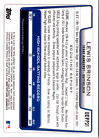 2012 Bowman Draft Picks & Prospects Chrome Lewis Brinson #BDPP31
