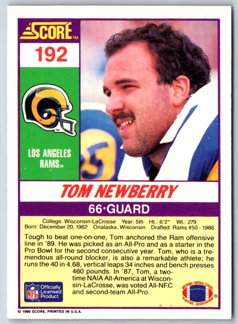 1990 Score Tom Newberry