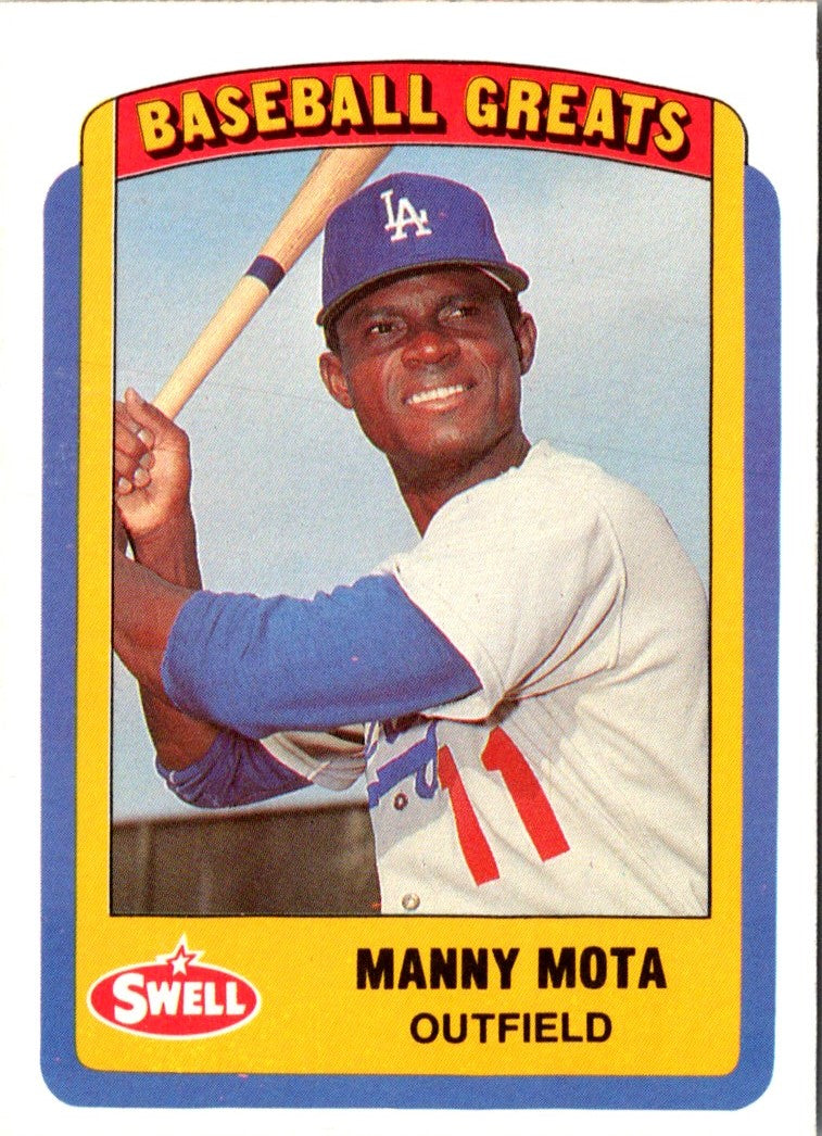 1990 Swell Baseball Greats Manny Mota