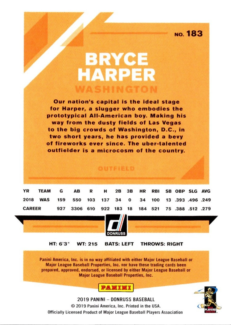 2019 Donruss Bryce Harper