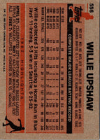 1983 Topps Willie Upshaw #556