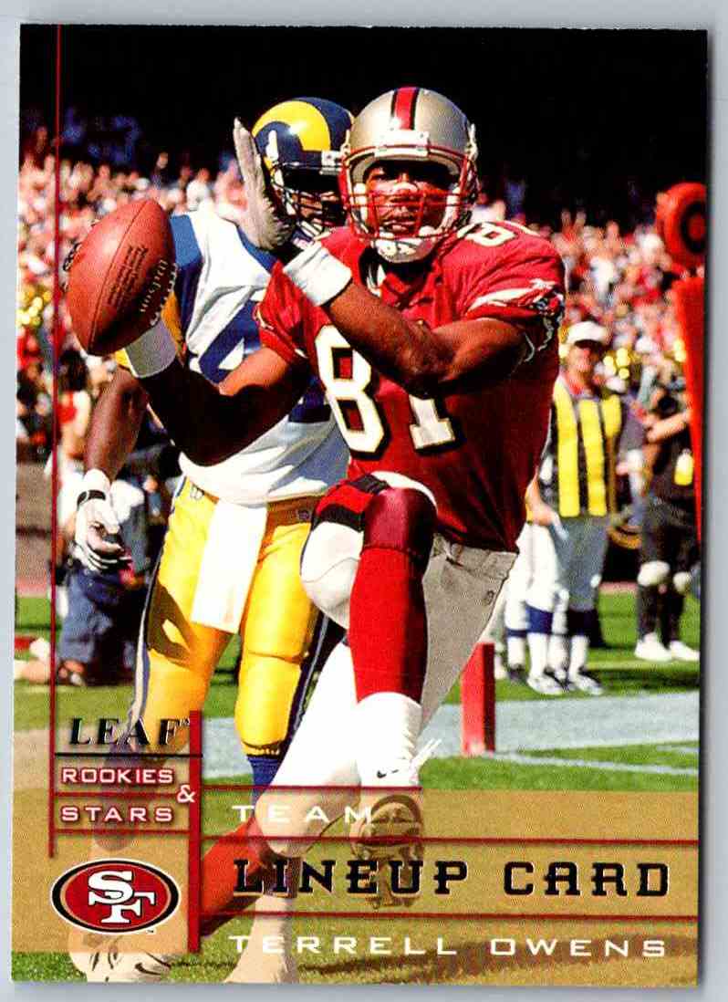 1998 Leaf Rookies And Stars Terrell Owens