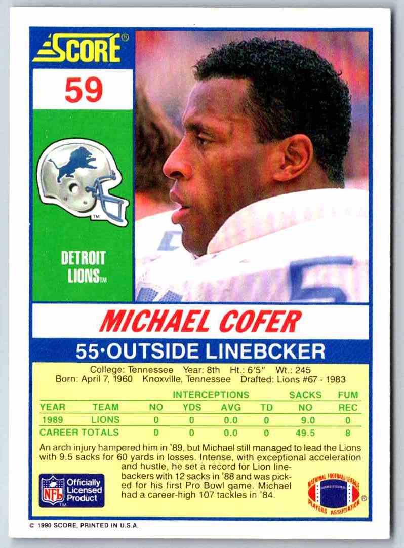 1990 Score Bart Oates