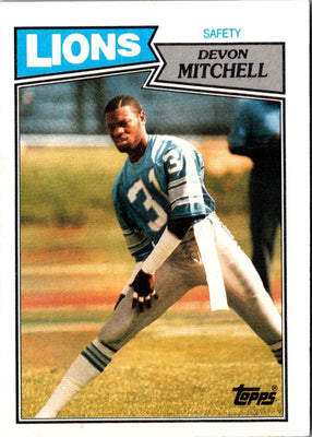 1987 Topps Devon Mitchell #327 Rookie NM+