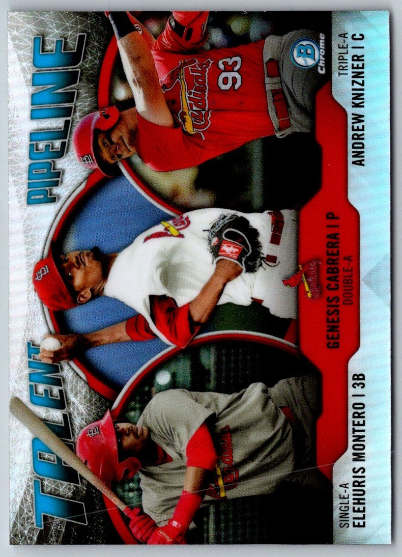 2019 Bowman Talent Pipeline Elehuris Montero/Genesis Cabrera/Andrew Knizner