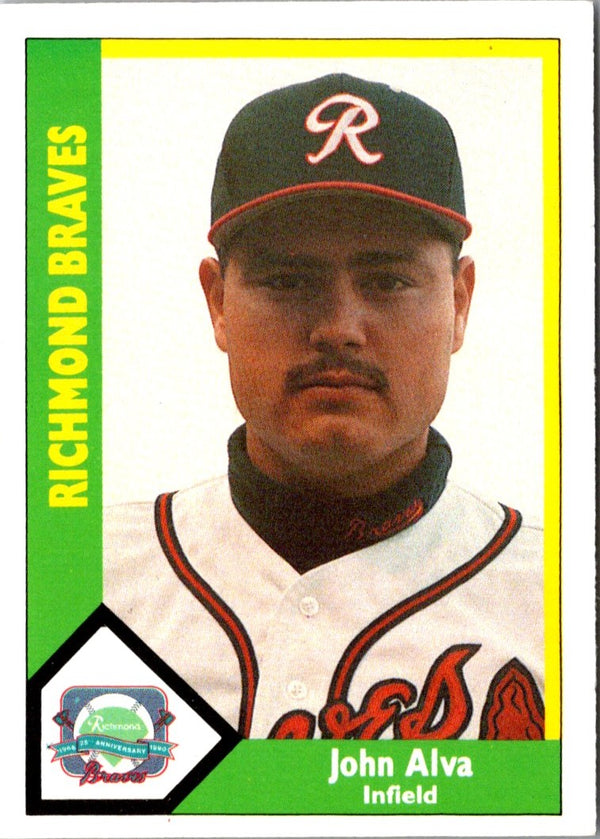 1990 CMC Richmond Braves John Alva #23