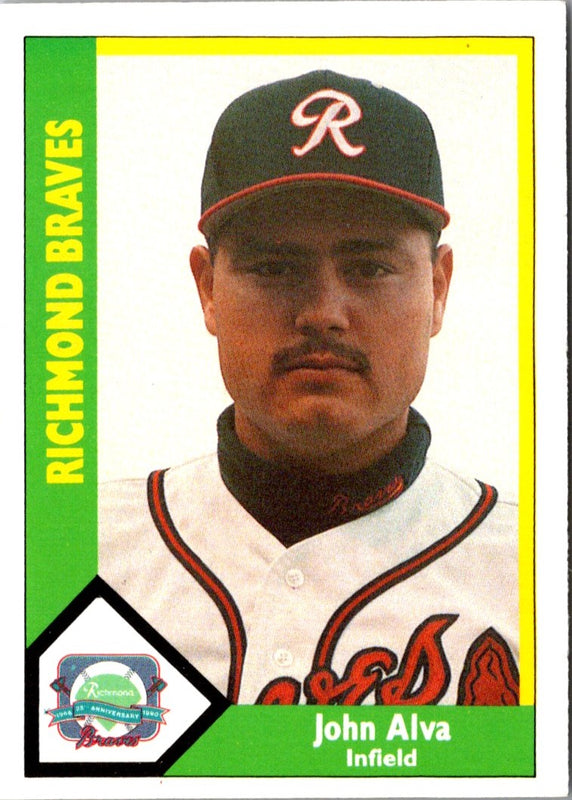 1990 CMC Richmond Braves John Alva #23