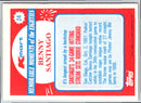 1988 Topps Kmart Memorable Moments Benny Santiago