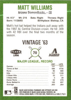 1998 Fleer Tradition Vintage Matt Williams #70