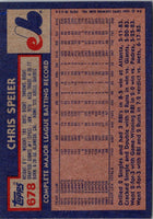 1984 Topps Chris Speier #678