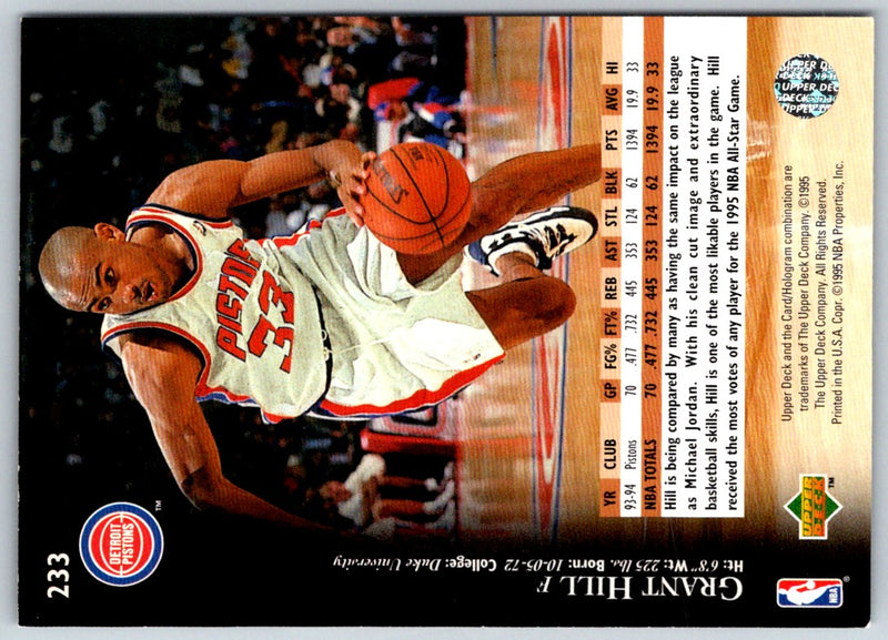 1995 Upper Deck Grant Hill