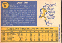 1970 Topps Carlos May #18 EX-MT+