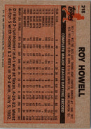 1983 Topps Roy Howell
