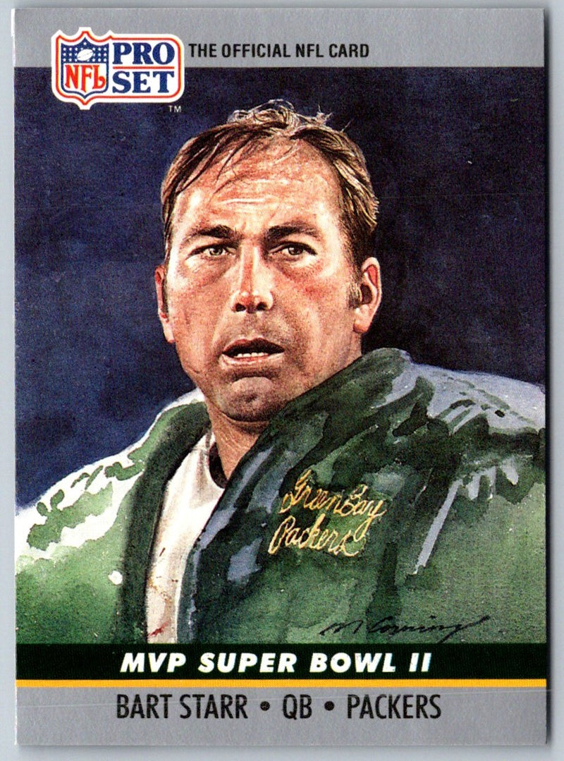 1990 Pro Set Super Bowl MVP Collectibles Bart Starr