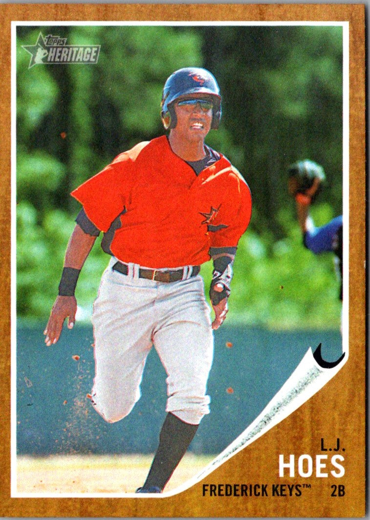 2011 Topps Heritage Minor League L.J. Hoes