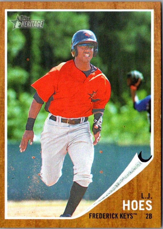 2011 Topps Heritage Minor League L.J. Hoes #134