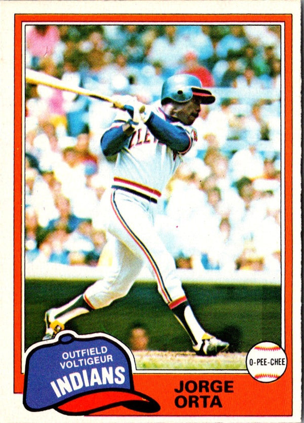 1981 O-Pee-Chee Jorge Orta #222