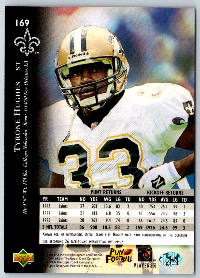 1996 Upper Deck Silver Tyrone Hughes