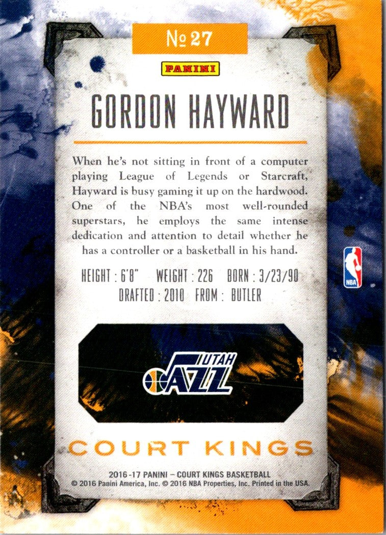 2015 Panini Gordon Hayward