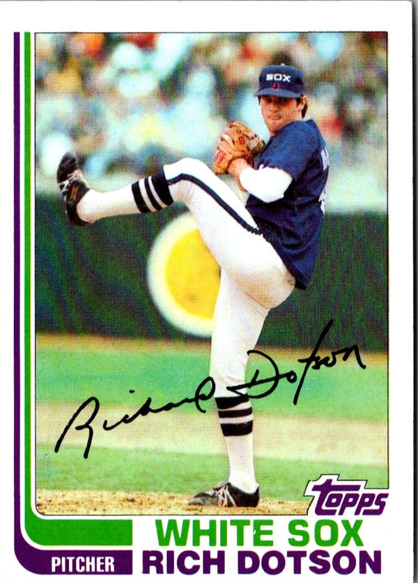 1982 Topps Rich Dotson #461