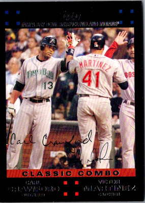 2007 Topps Updates & Highlights Carl Crawford/Victor Martinez #UH283