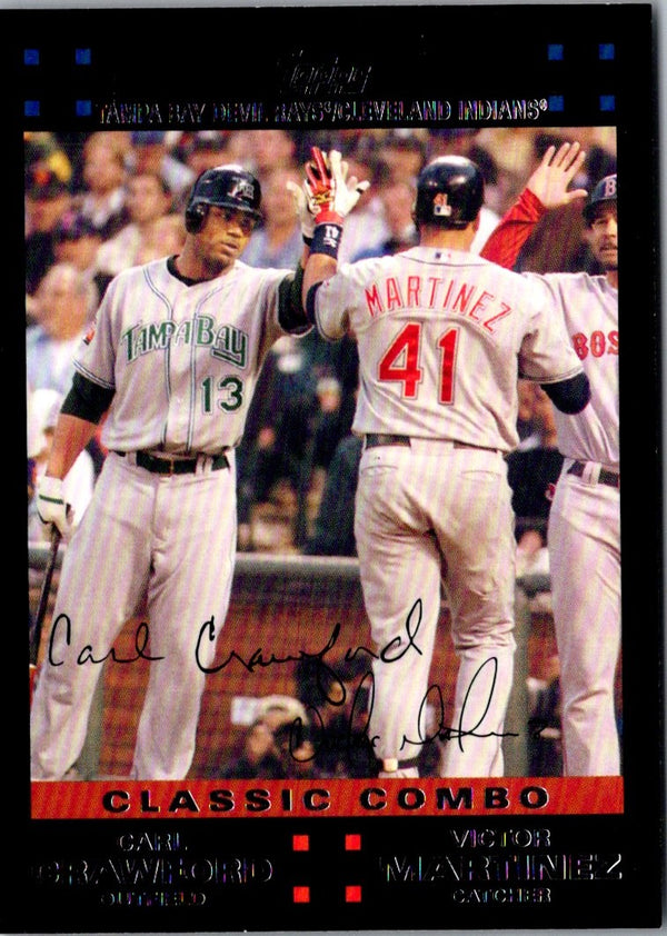 2007 Topps Updates & Highlights Carl Crawford/Victor Martinez #UH283