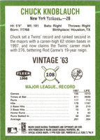 1998 Fleer Tradition Vintage Chuck Knoblauch #108
