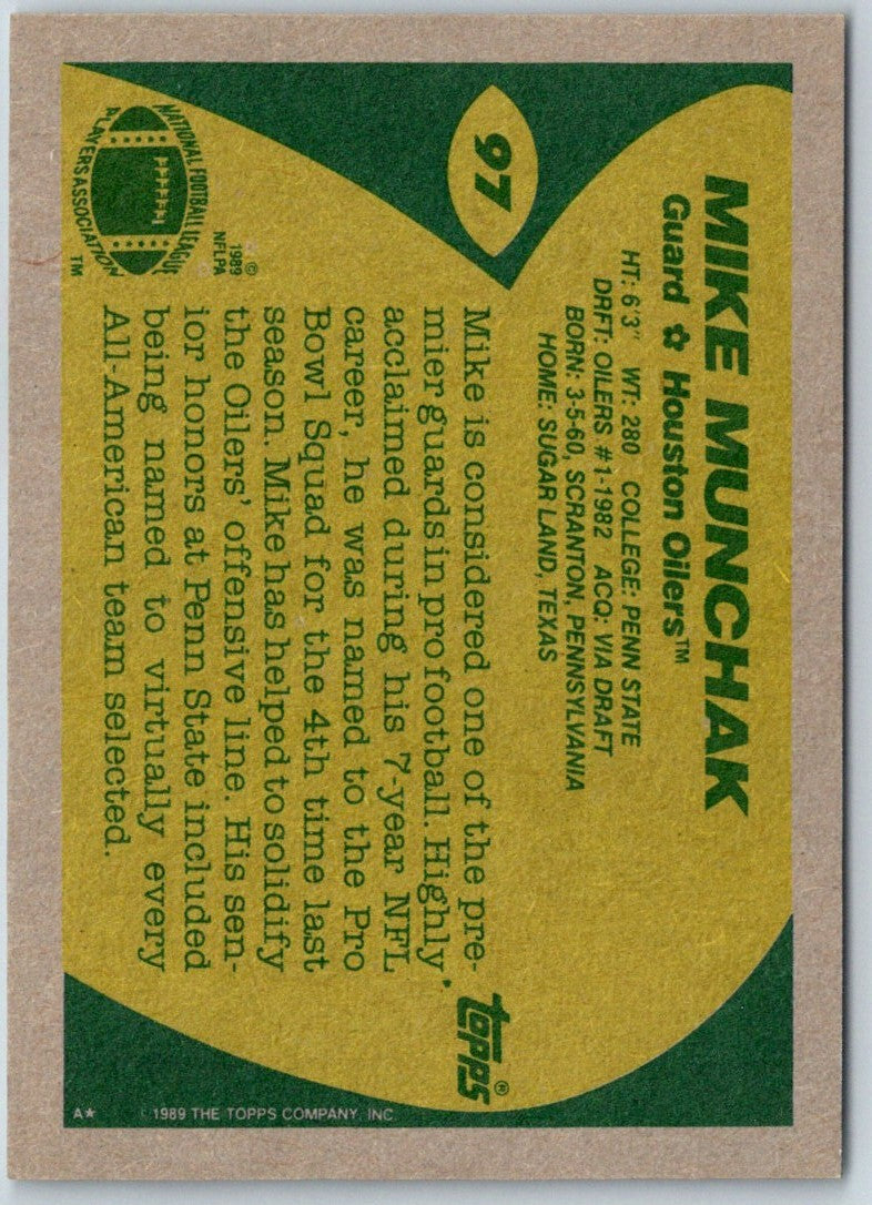 1989 Topps Mike Munchak