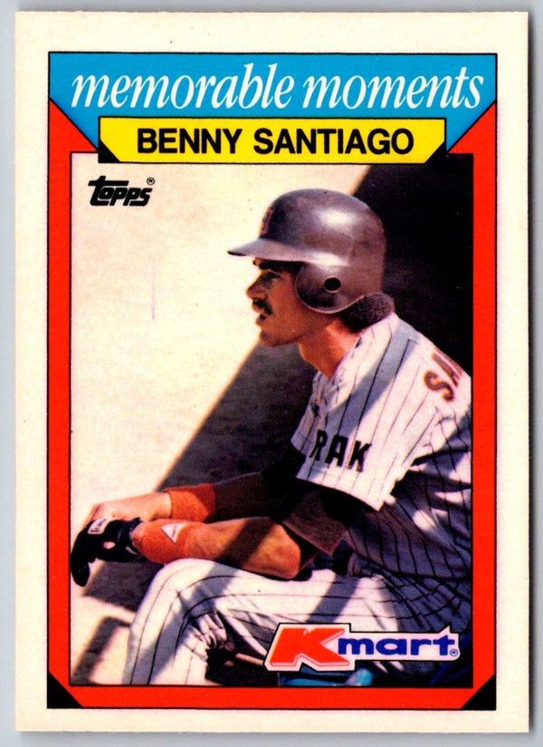 1988 Topps Kmart Memorable Moments Benny Santiago #24