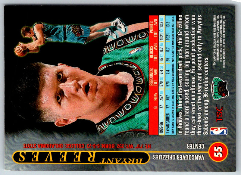 1996 Topps Bryant Reeves