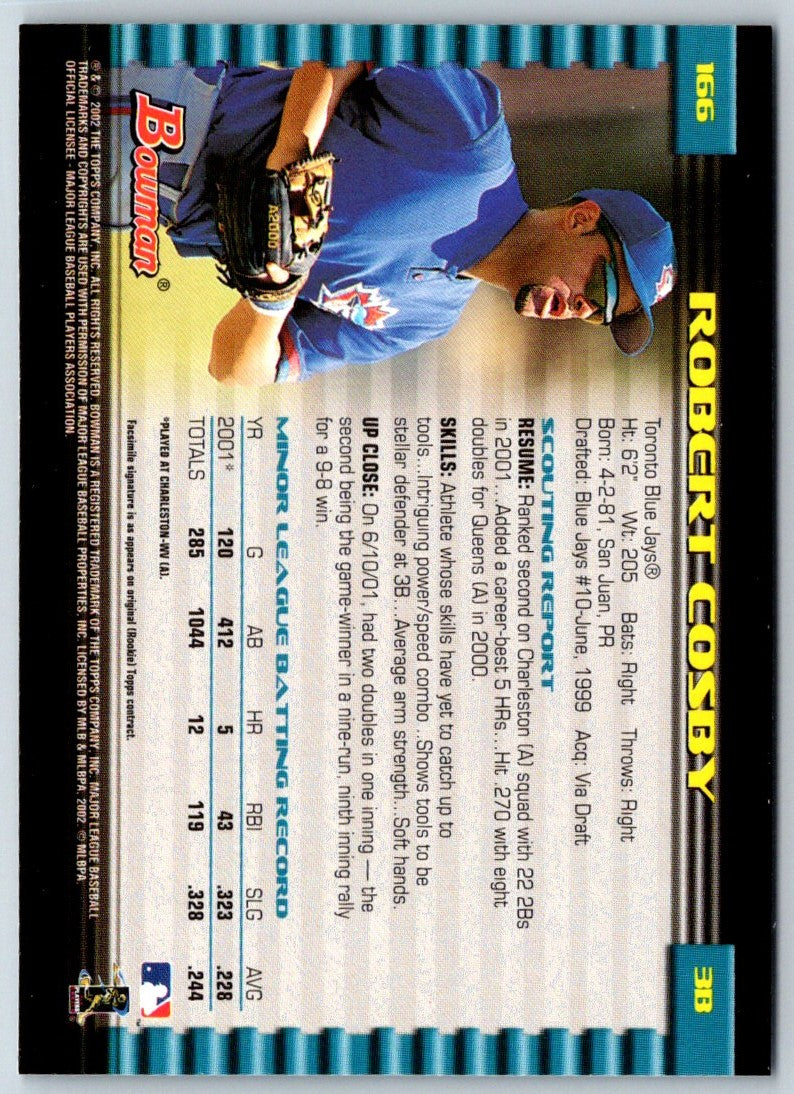 2002 Bowman Robert Cosby