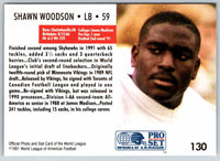 1991 Proset World League Shawn Woodson #130