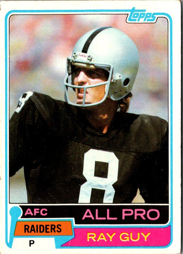 1981 Topps Ray Guy #510