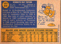 1970 Topps Ken Tatum #658 Rookie EX-MT+