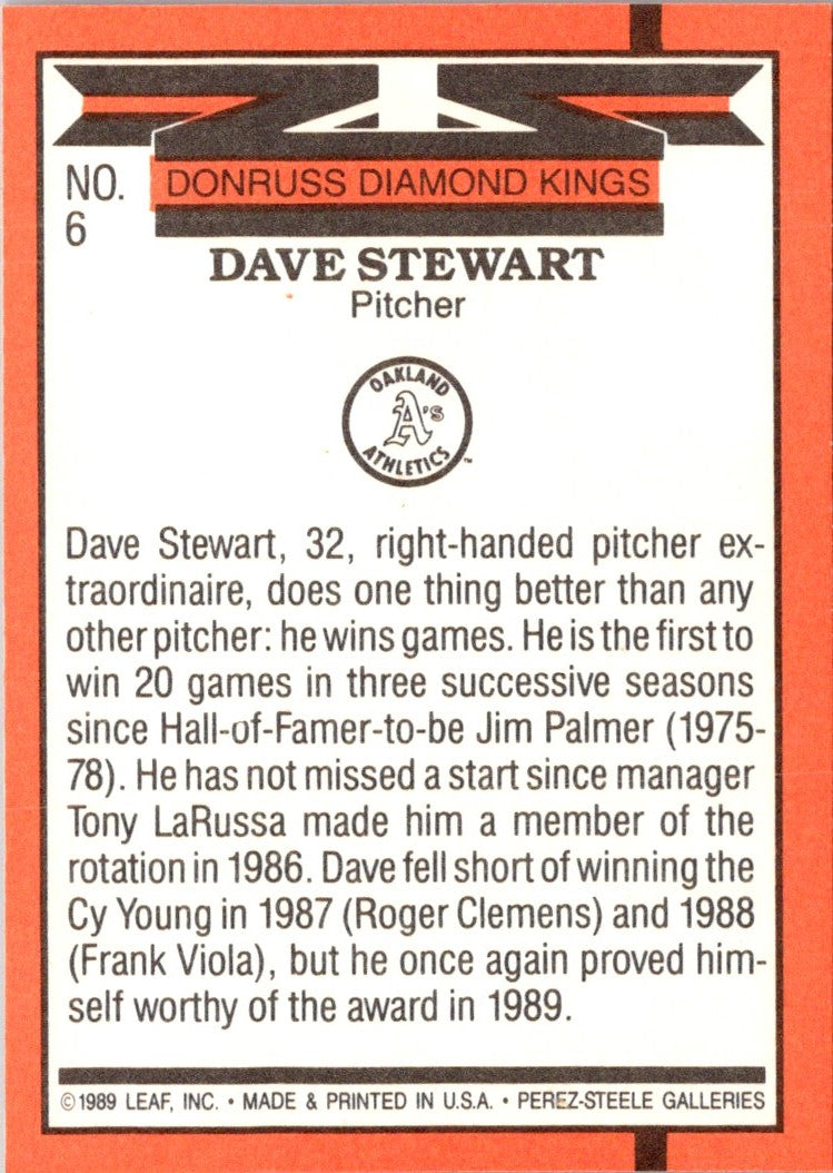 1990 Diamond Kings Dave Stewart