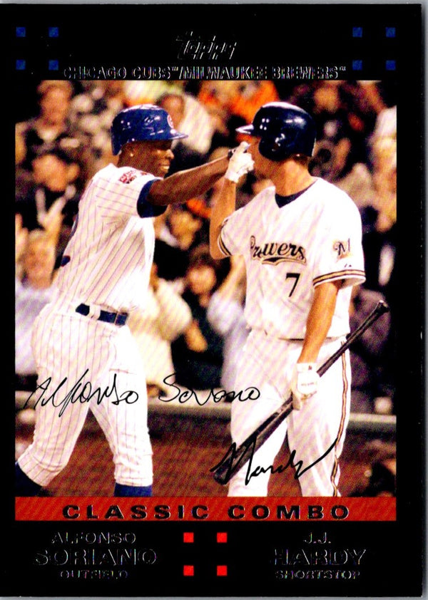 2007 Topps Updates & Highlights Alfonso Soriano/J.J. Hardy #UH284