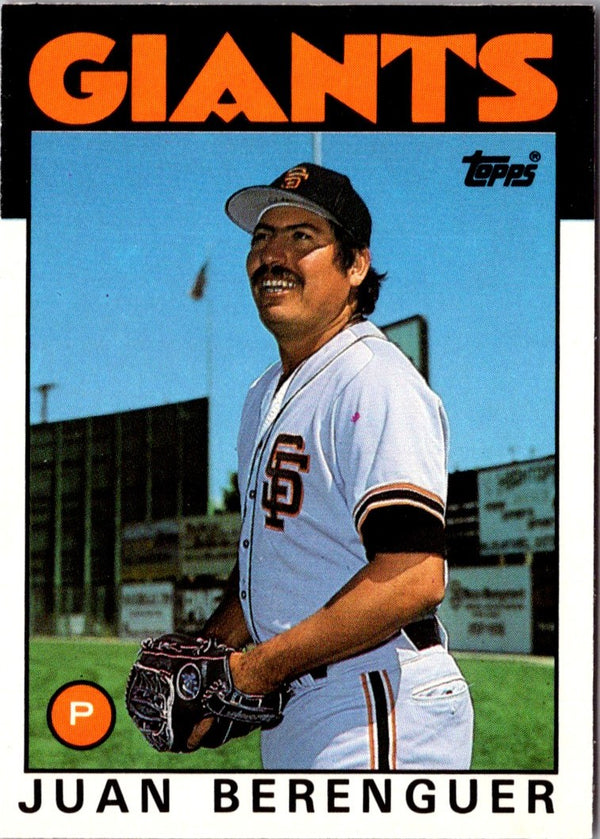 1986 Topps Traded Juan Berenguer #9T