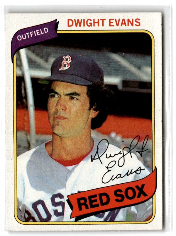 1980 Topps Dwight Evans #405