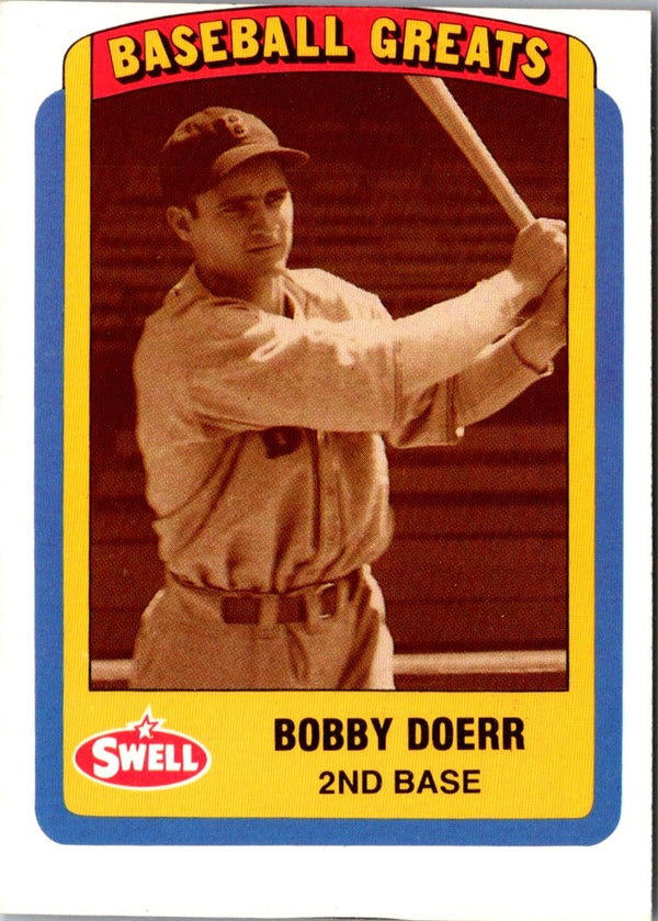 1990 Swell Baseball Greats Bobby Doerr #96