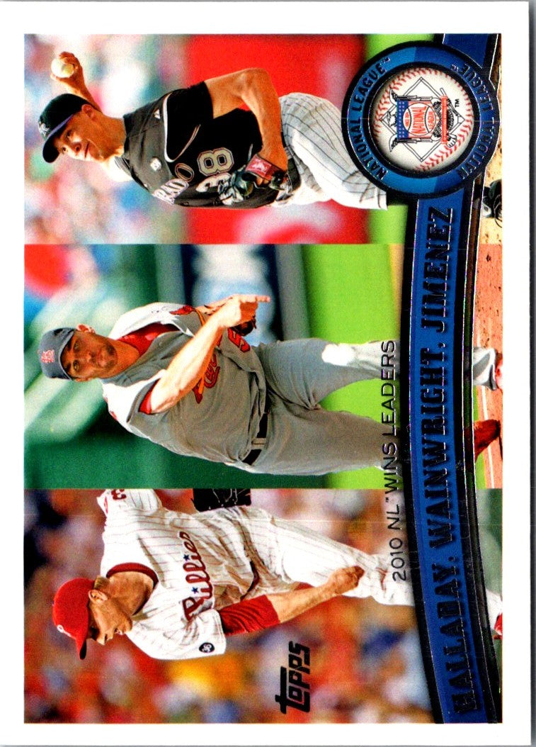 2010 Topps National League Wins Leaders
