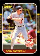 1987 Leaf Cory Snyder