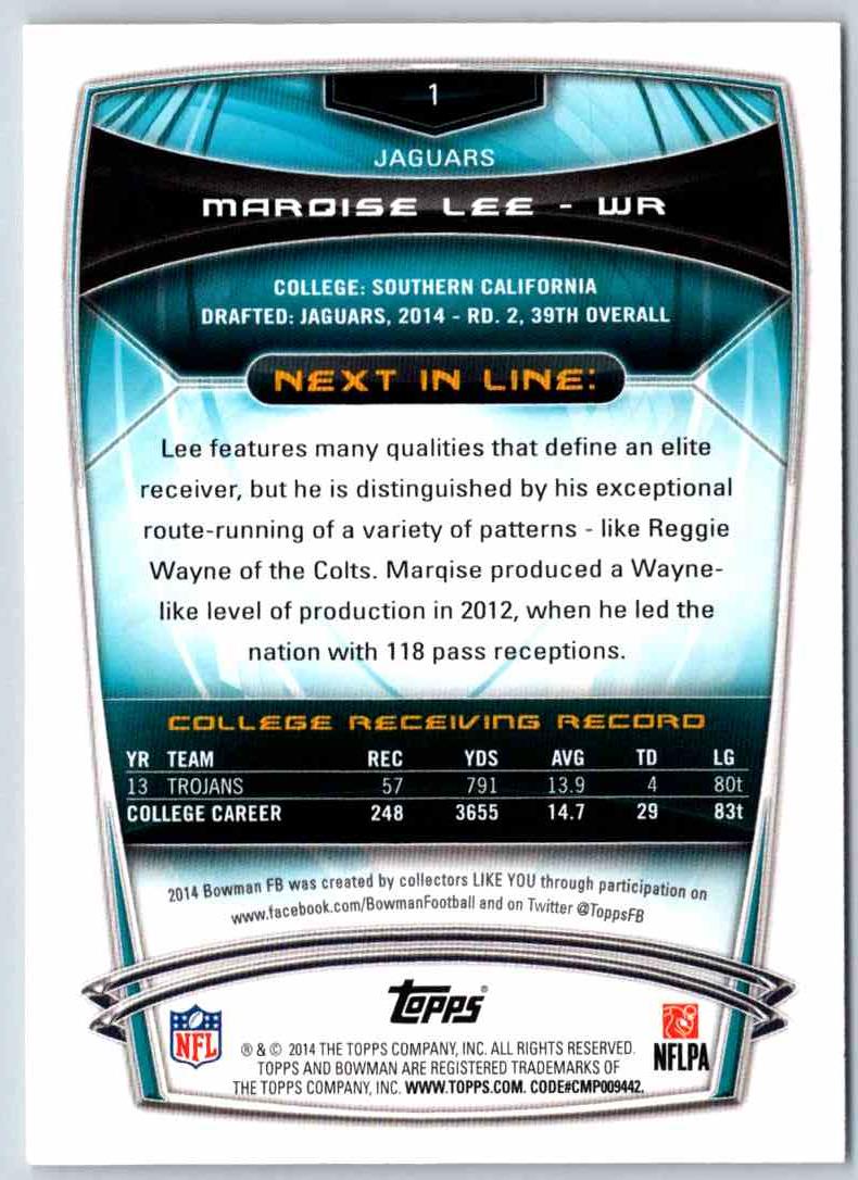 2014 Bowman Football Marqise Lee