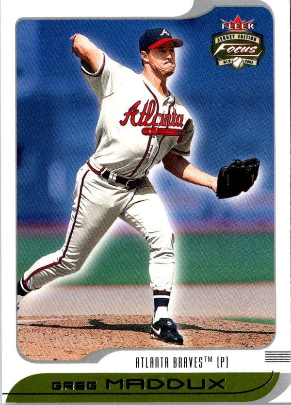 2002 Fleer Focus JE Greg Maddux #135