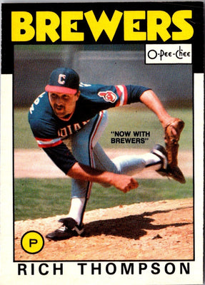 1986 O-Pee-Chee Rich Thompson #242