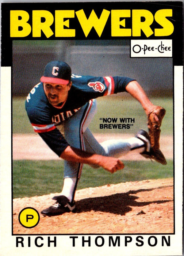 1986 O-Pee-Chee Rich Thompson #242