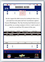 2005 Score Brandon Jacobs #379 Rookie