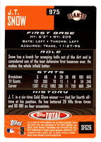 2002 Topps Total J.T. Snow #975